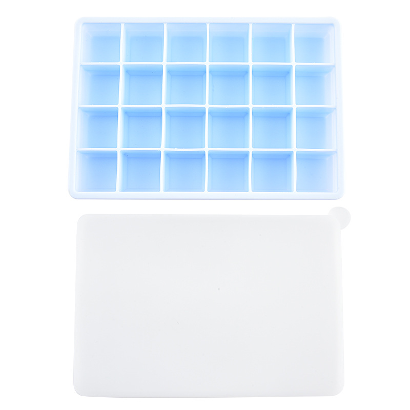 Molde de silicona para hielo transfronterizo, bandeja de hielo de grado alimenticio con tapa de silicona, bandeja de hielo de 15 compartimentos, bandeja de hielo de 24 compartimentos image 12