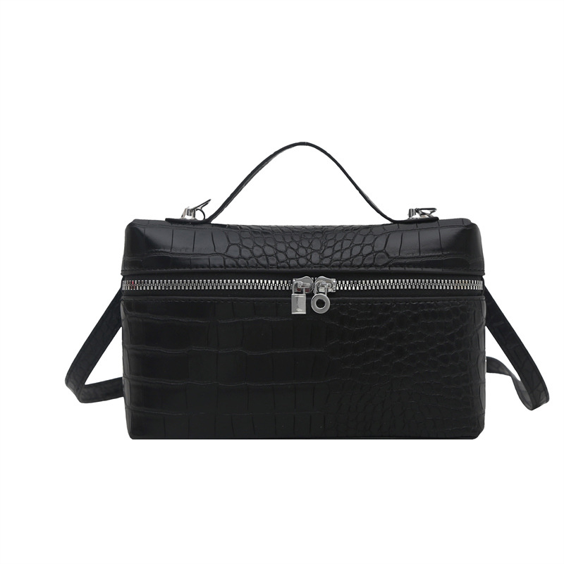 2025 textura simple bolso pequeño portátil nuevo bolso cuadrado pequeño de moda de moda bolso de mensajero de paso de alta gama