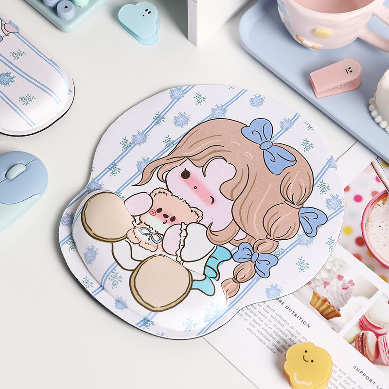 Alfombrillas de ratón transfronterizas, divertidas y variadas, reposamuñecas, alfombrillas de ratón de alta calidad con formas especiales, alfombrillas de ratón de dibujos animados para hombres y mujeres