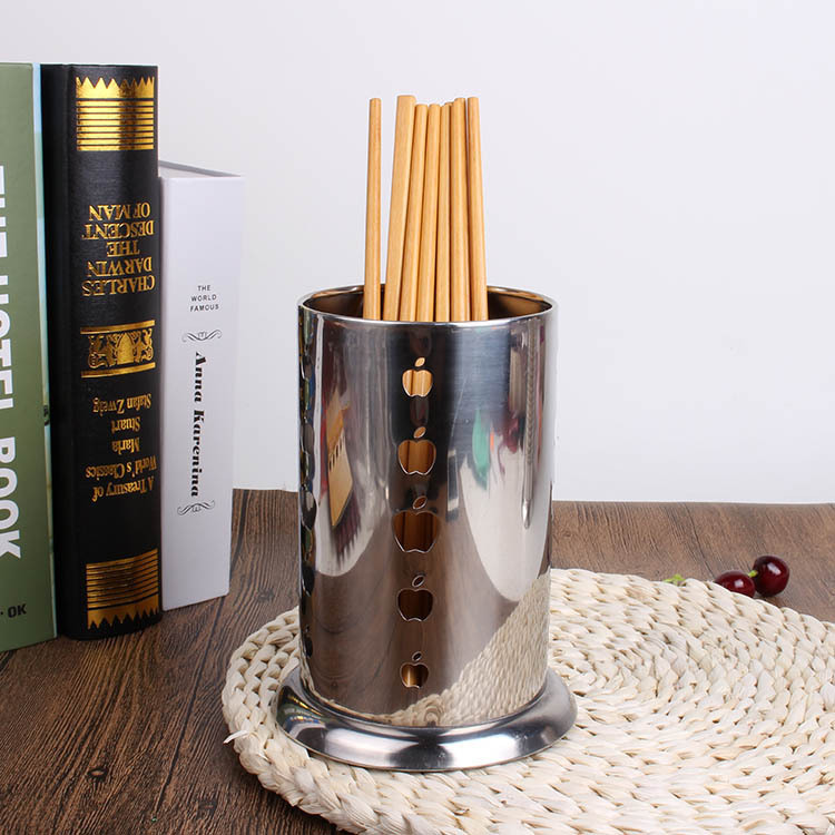 ステンレス箸入れ箸籠ミルクティー店ストロー缶家庭用箸入れスプーン箸入れ棚水切り棚|undefined