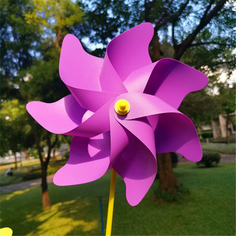 Colorful travel plastic windmill toy for camping