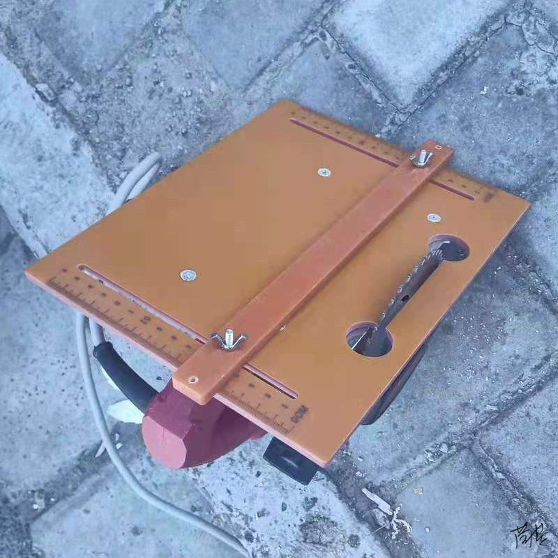 Станок для резки, опорная плита, задняя часть металлической опорной плиты, бакелитовое многофункциональное устройство без отверстий, стойка для инструментов задней части мастерской