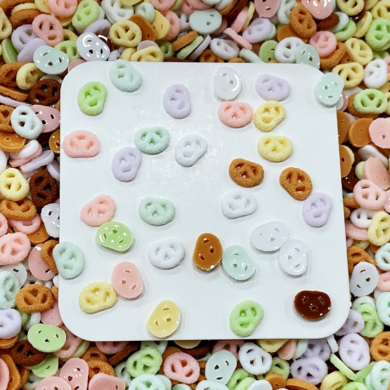 Sugar Alkaline Water Knot Artificial Food Toy Butterfly Cake Handmade Ball Handmade Slime Filled Manicure Wearable Nail DIY