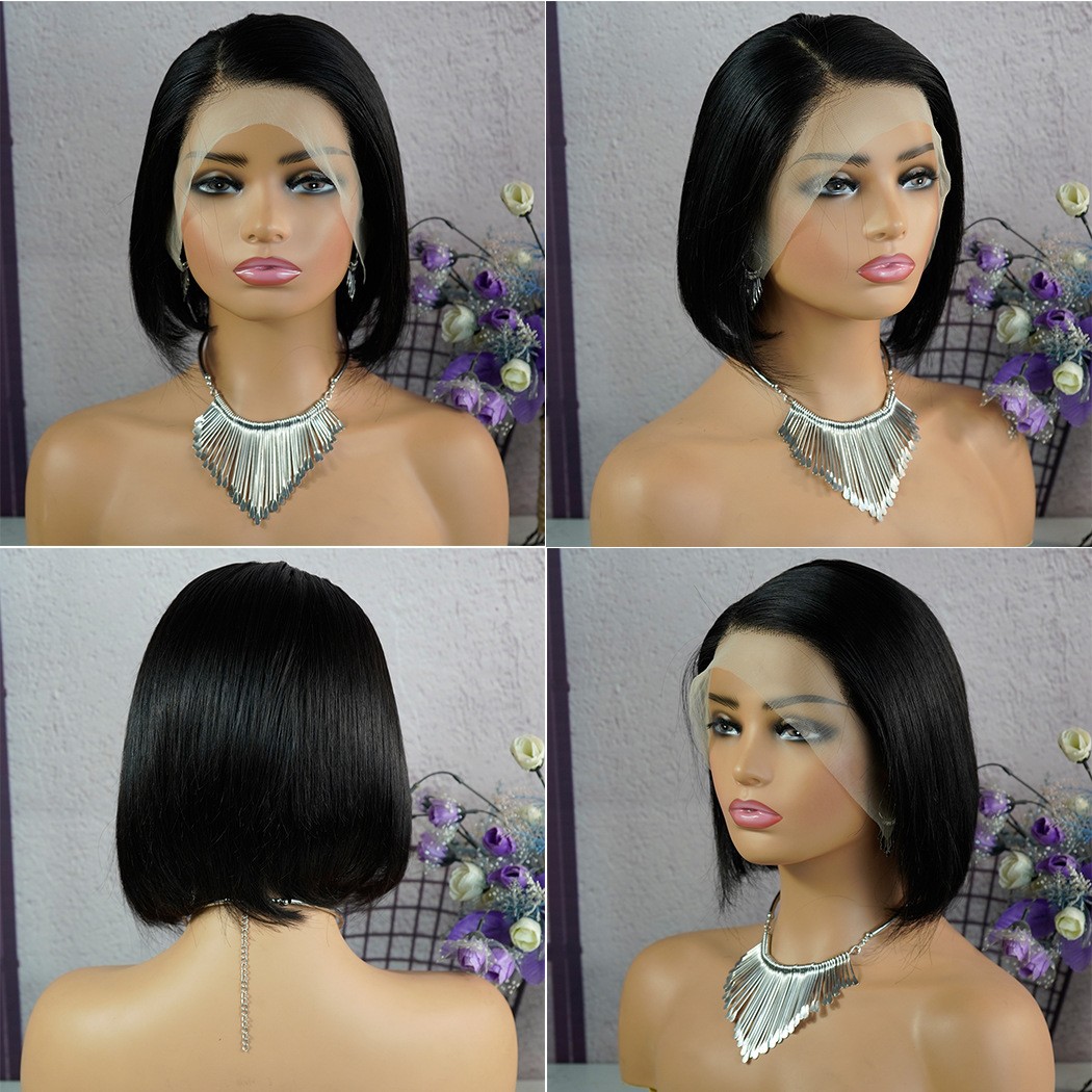 Paris Painting Teñido Verano Color del cabello El grupo de mujeres muestra cabello blanco, degradado original, corte de moda, cabello largo y liso, peluca completa