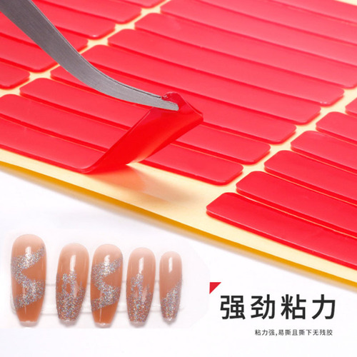 Nail transparent double-sided strong adhesive tape, color card adhesive nail plate work display transparent invisible tape 3m 10m selection
