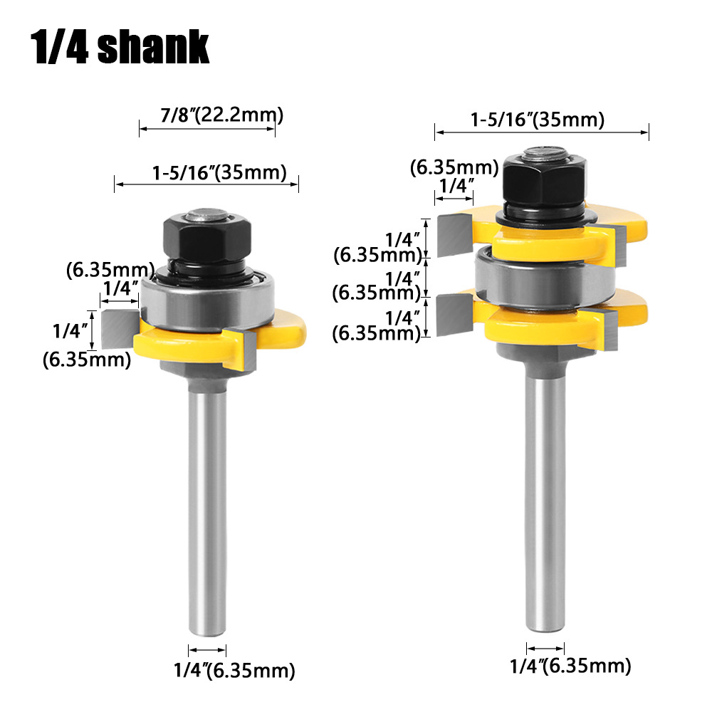 Cuchillo de espiga tipo T de 3 dientes Cuchillo de espiga de dientes cuadrados Cuchillo de piso Cuchillo de tablero Cuchillo de fresa para carpintería Cuchillo de grabado Cuchillo de máquina de grabado