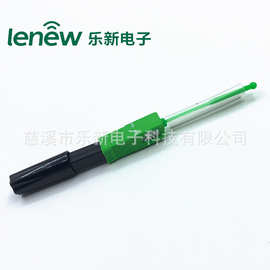 外贸款SC-APC光纤快速连接器快接皮线熔接型快接FTTH电信级热熔头
