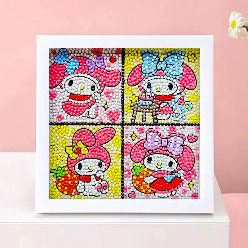 DIY-набор для алмазной мозаики 17×17 см, пластиковая рама, дизайн щенок, полный набор инструментов для кладки