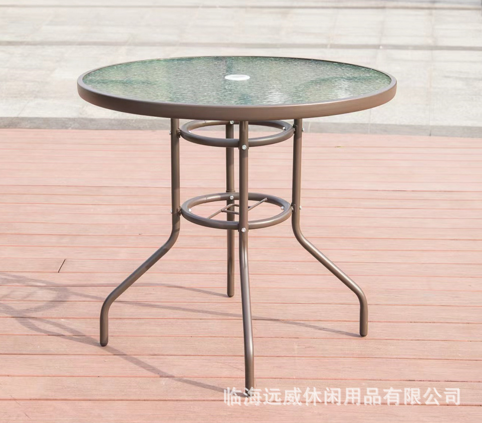 다크 브라운 워터마크 원형 테이블