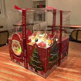 网红圣诞节零食礼盒大礼包生日蛋糕惊喜盒情话原创意烘焙圣诞盒