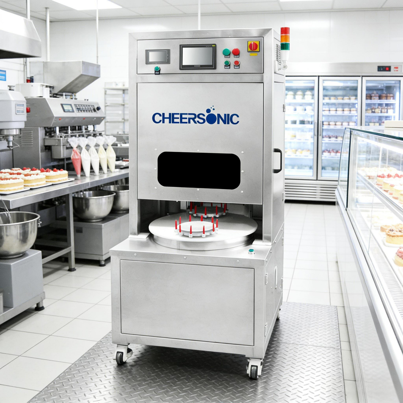 超声波芝士蛋糕切割机 慕斯蛋糕生产线 蛋糕设备工厂专业制造商