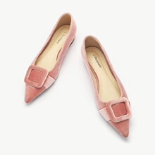 S 60114 French Style Pointed Toe V Buckle Shoes ��ʽ��ͷ��Ь