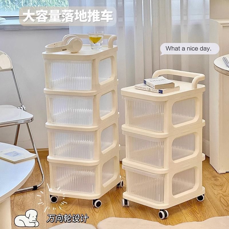 Storage Rack Cart with Drawers for Home Use under the Table, Snack and Toy Storage Cabinet, Movable Trolley for Storage and Camping