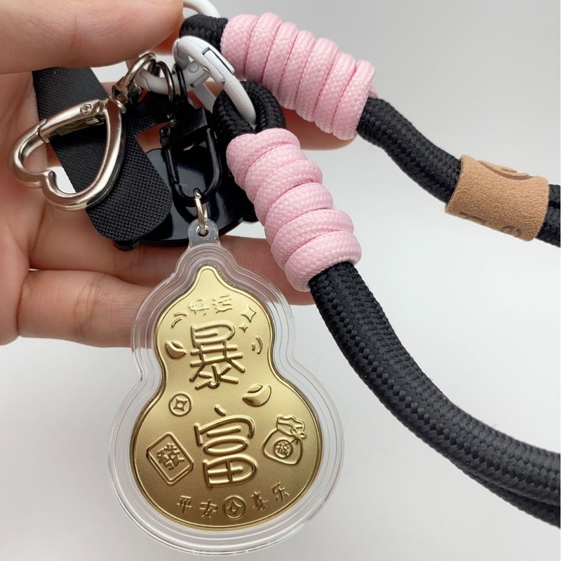 水貝人気ラブブゴールドキーホルダー LABUBU バッグペンダントパンダペンダント携帯電話チェーン漫画卸売|undefined