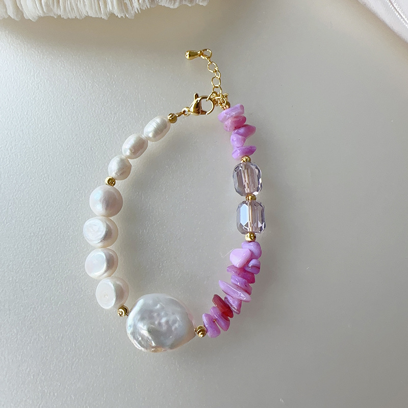 Purple bracelet pearl