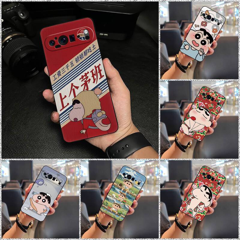 Suitable for Google Mobile Phone Cases with Full Edge for Men and Women, Soft Shell Cartoon Silicone Animation, Simple Trendy Couple Creativity