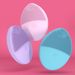 クロスボーダー電動超音波シリカゲル洗顔器少女風充電タイプ洗顔器携帯小型顔クリーナー