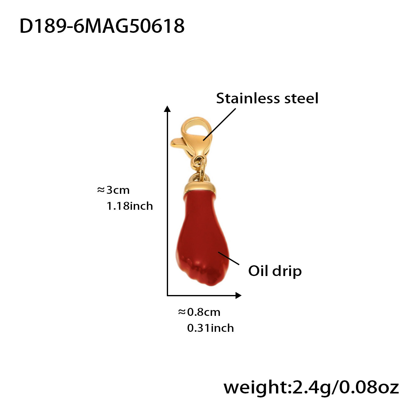 D189-6 골드 펜던트
