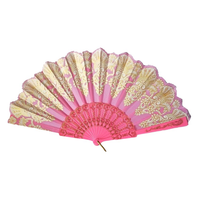 Ventilador de bronceado de moda de lujo transfronterizo Yongchun ventilador de baile de encaje nuevo ventilador plegable de baile