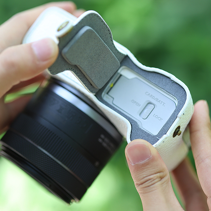 (2개) 캐논 CANONR50R100 베이스 카메라 케이스 보호 케이스 높은 컬러 가죽 간단하고 편리한 방수