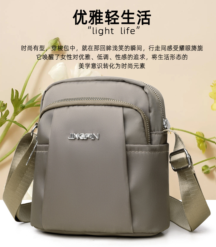 Modische vielseitige kleine Tasche Damenumhängetasche neues Nylon-Segeltuch-Täschchen Damen Geldbörse Handytasche Mini-Schultasche