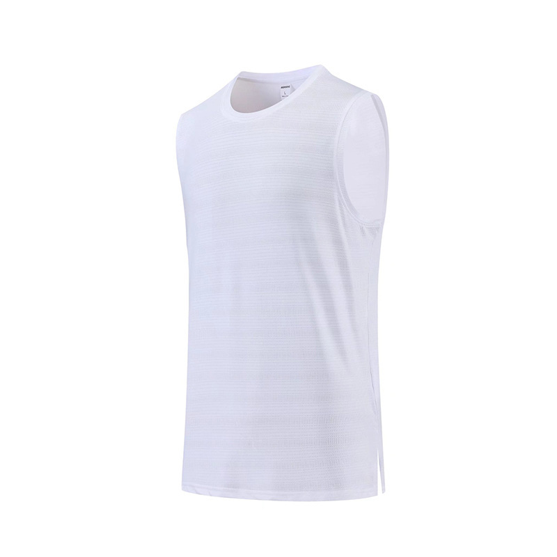 Chaleco deportivo transfronterizo verano para hombre suelto talla grande sin mangas ropa de fitness sudor violento baloncesto chaleco de secado rápido