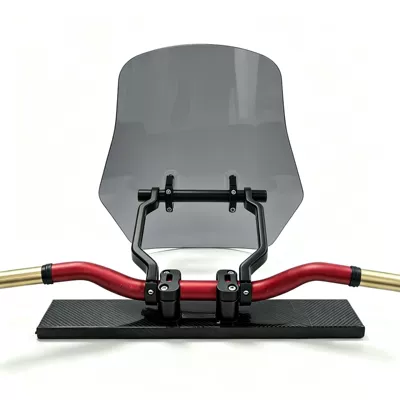 Brown Front Windscreen Non-Destructive: Motorcycle front windshield