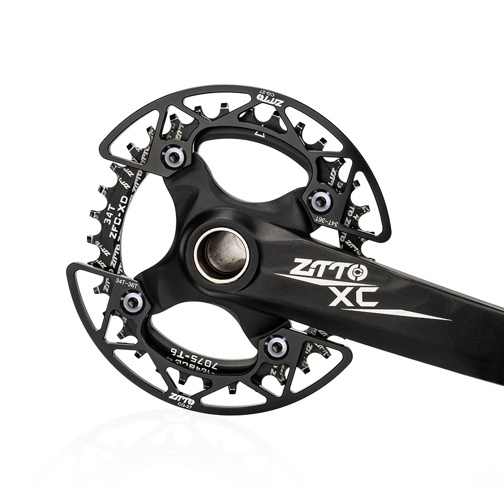 ZTTO Bicicleta de montaña Placa de protección especial para dientes positivos y negativos 104BCD Disco de un solo disco Cubierta de protección de rueda dentada