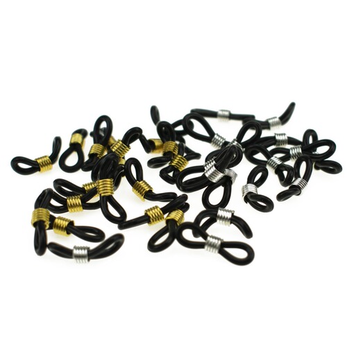 Glasses chain accessories silicone non-slip rubber ring DIY beading material glasses ring adjustment buckle 8-character ring