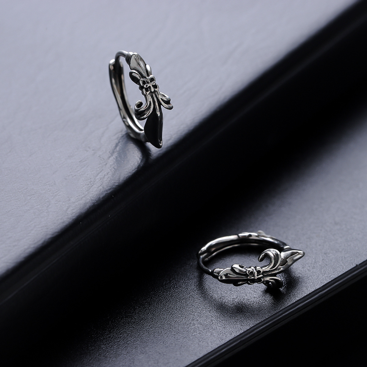 Fashionable earrings hip-hop style