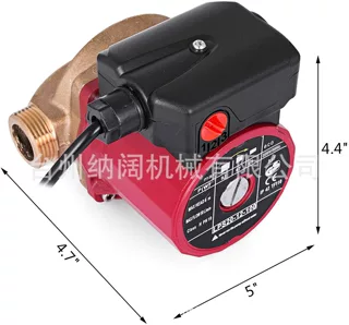 家用3速静音热水循环泵230V太阳能热水器/水龙头地暖管道水增压泵