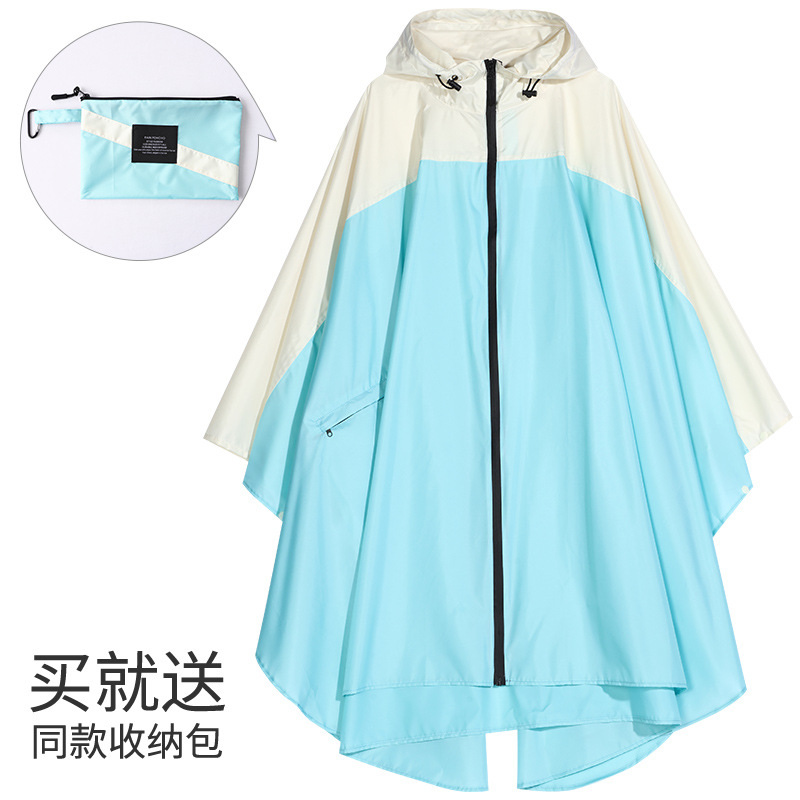 Fabricantes venden japonés Corea del Sur moda Capa delgada hombres y mujeres adultos impermeable poncho mochila ciclismo Amazon comercio exterior image 67