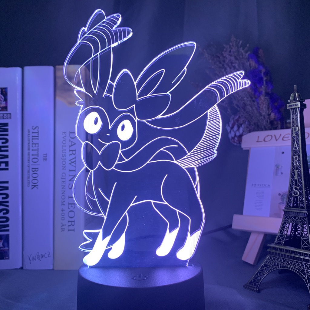 Baokemeng Pikachu 3D luz de la noche LED producto creativo mascota elfo regalo lámpara Mesa mágica bebé