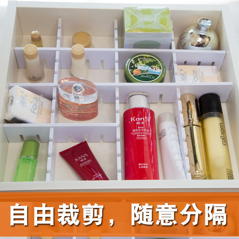PK7J wholesale drawer separator classification layer shelf storage organization free combination cosmetic office desk socks