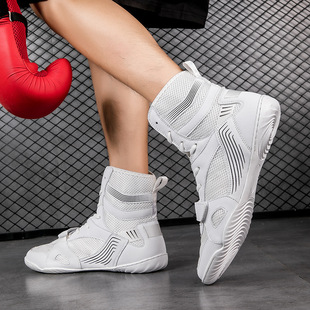 Large Size Boxing and Wrestling Fighting Shoes for Men and Women, Lightweight Non-Slip Sanda Training Shoes, Fighting Shoes Manufacturer, Dropshipping
