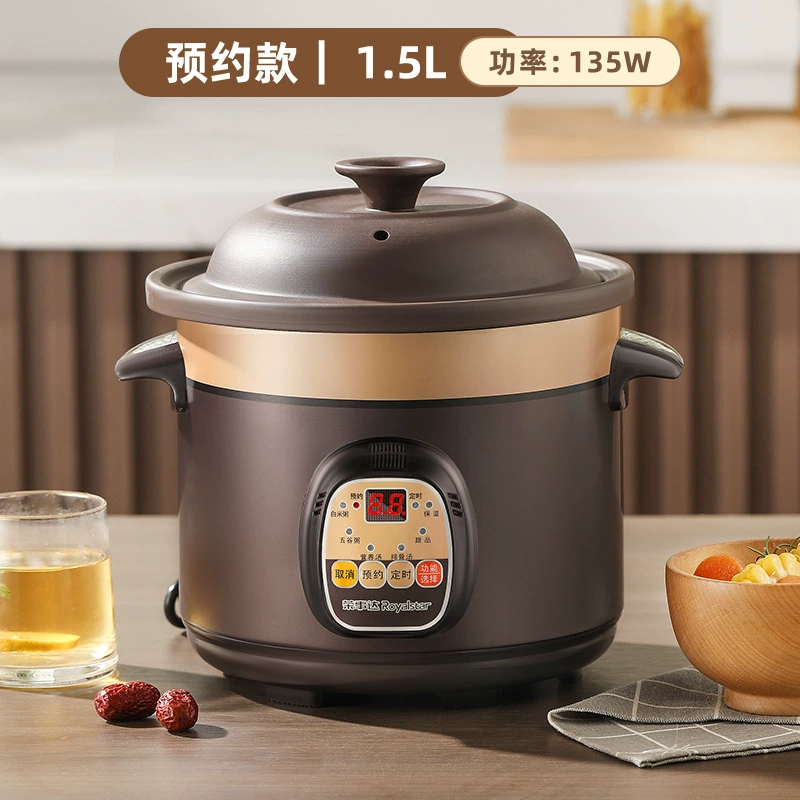 Electric stew pot (Royalstar), ceramic inner pot, multi‑function, 1.5–6 L, smart reservation