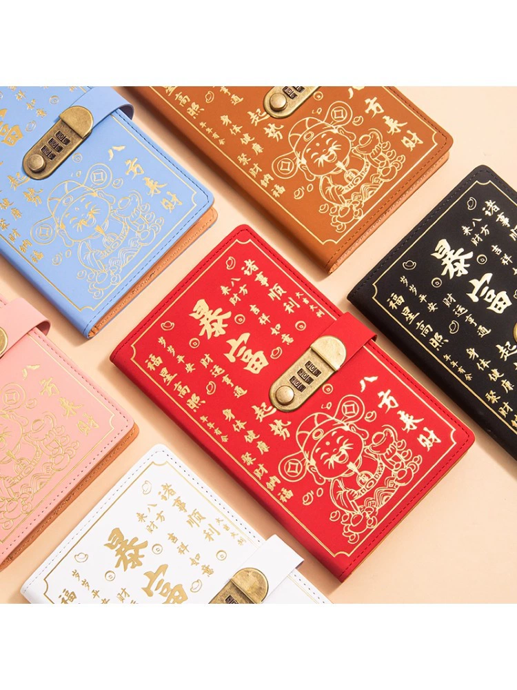 Rich time deposit receipt storage certificate holder 2025 new check storage certificate holder multi-function password lock