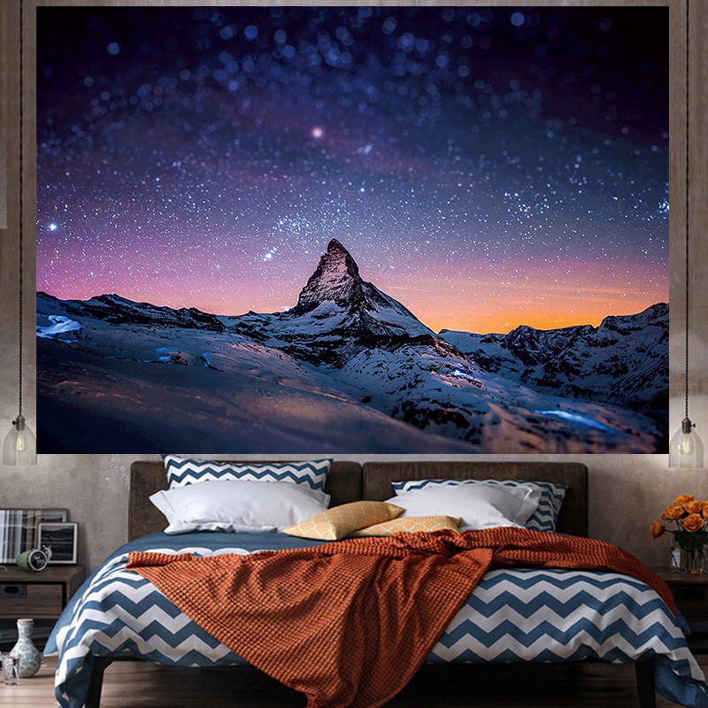 Tela de fondo ins estilo colgante papel pintado de tela dormitorio habitación renovación diseño noche lienzo cartel decorativo paño de pared