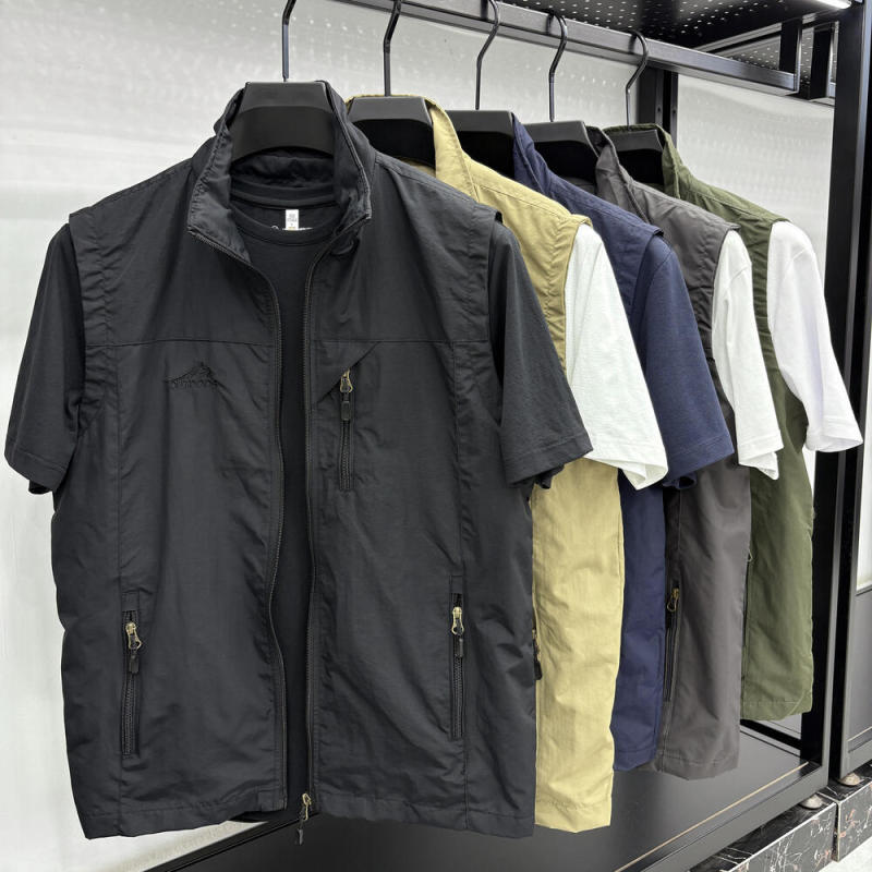 Longlangwei 2026 Summer New Casual Versatile Men's Vest American Style Trendy Brand Casual Vest Wholesale