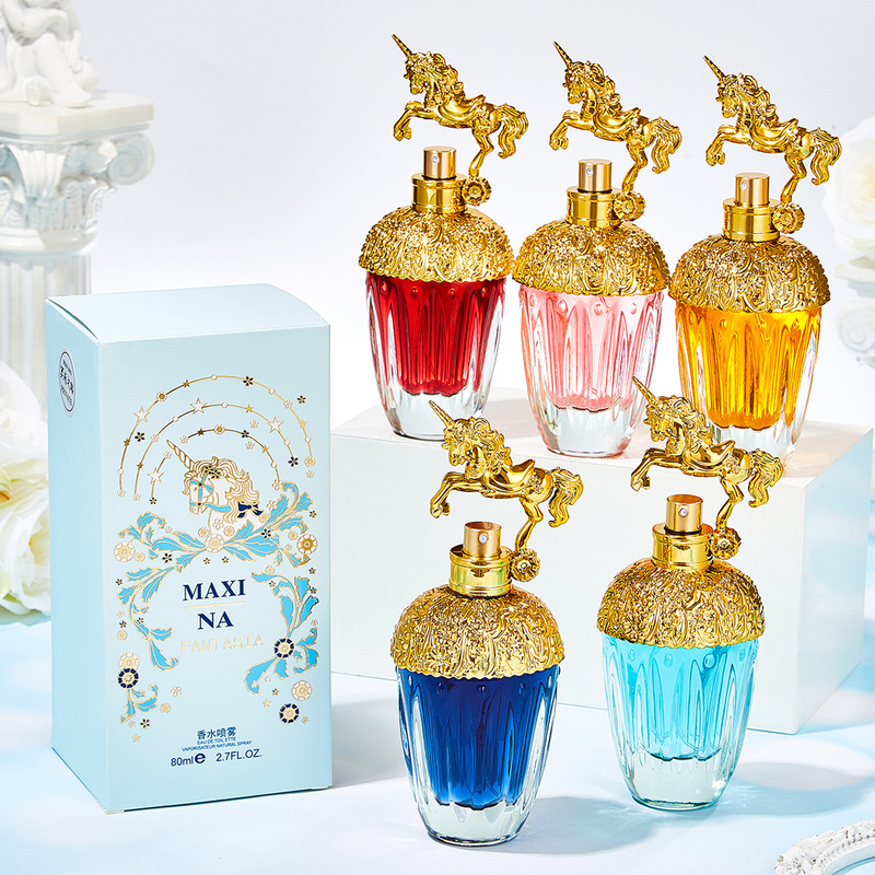 Internet Celebrity Popular Quicksand Gilt Unicorn Perfume Long-Lasting Fragrance Women's Manufacturer Wholesale Dropshipping Light Fragrance
