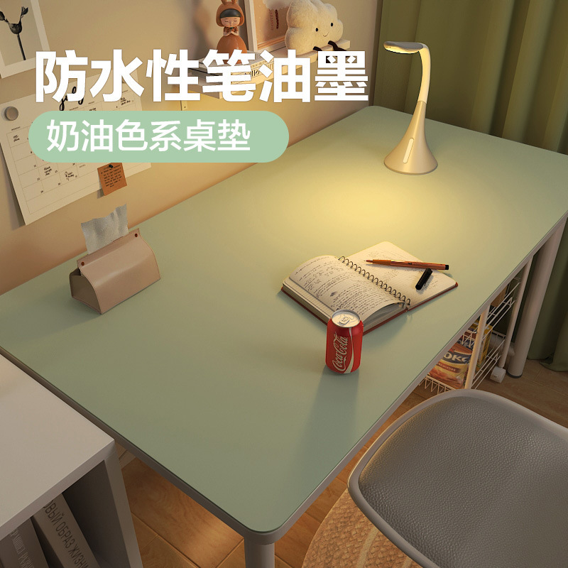 Leather Computer Desk Mat Environmental Protection Desk Mat Office Desktop Mat Learning Writing Desk Tablecloth Desk Mat