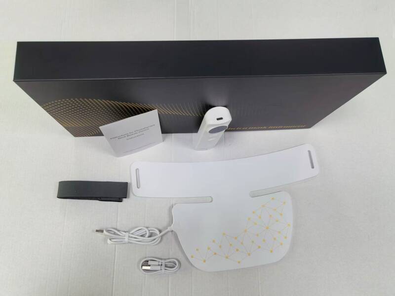 新しいシリコーン光子若返りマスク首美容器具家庭用 LED 赤外線カラーライトマスク首セット付き|undefined