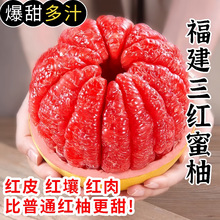 福建红心柚子红肉蜜柚新鲜水果当季红肉琯溪整箱包邮红心柚子中国