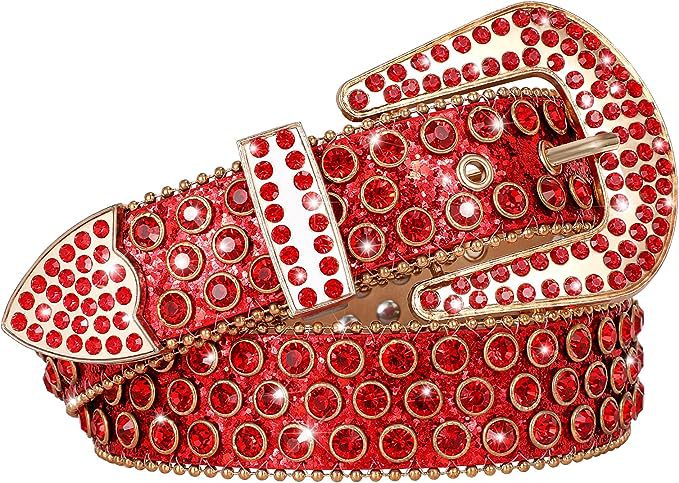 Cinturón de las mujeres remache aleación rhinestone diamante pin hebilla conjunto de tres piezas punk estilo europeo y americano hip hop moda caliente al por mayor