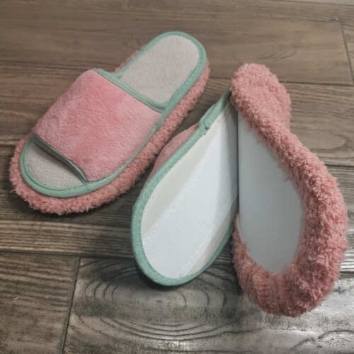 Solid color Japanese simple couple style mopable floor sweeping wooden floor tile cleaning slippers lazy slippers