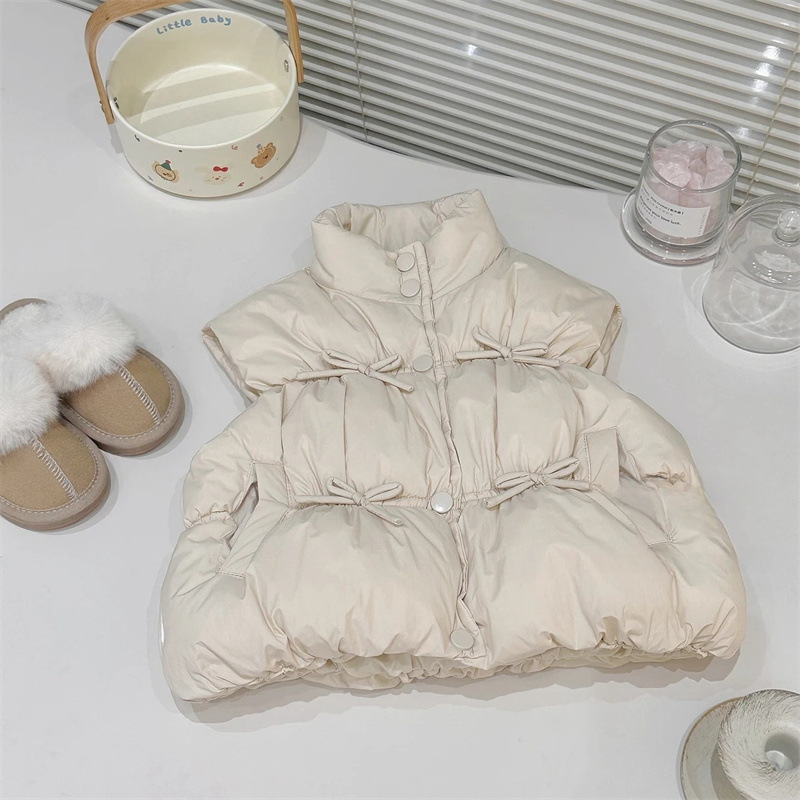 Limón salado Siete niñas Chaleco de estilo occidental de moda Ropa de otoño e invierno Chaleco acolchado Chaleco cálido para bebé Chaleco Invierno