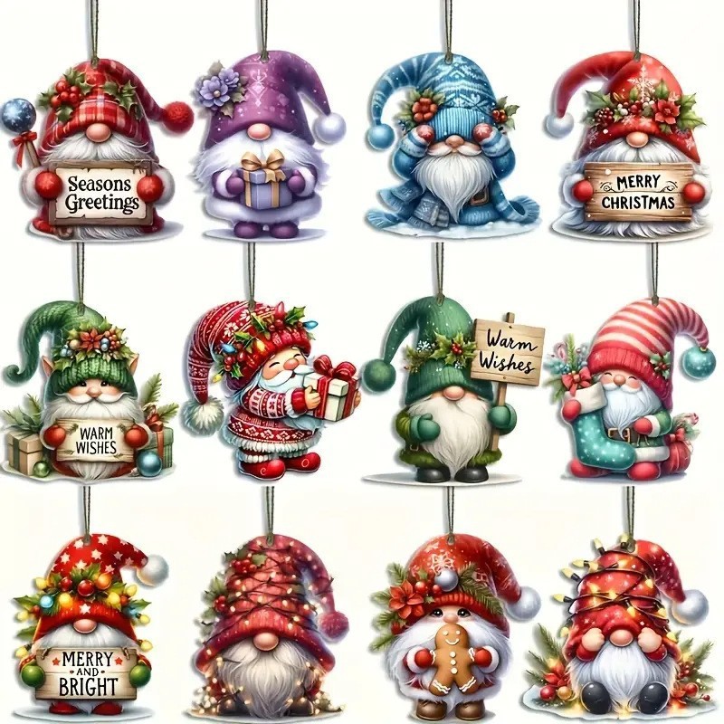 クロスボーダー新しいクリスマスツリーディッカイアント装飾品ディカイアントクリスマス木製吊り下げ装飾品クリスマスパーティーの装飾|undefined