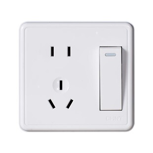 Chint Surface-Mounted Socket 1C Wall Switch Household Five-Hole Socket Air Conditioner One-Open Two-Open Ten-Hole Three-Hole Panel Surface Box