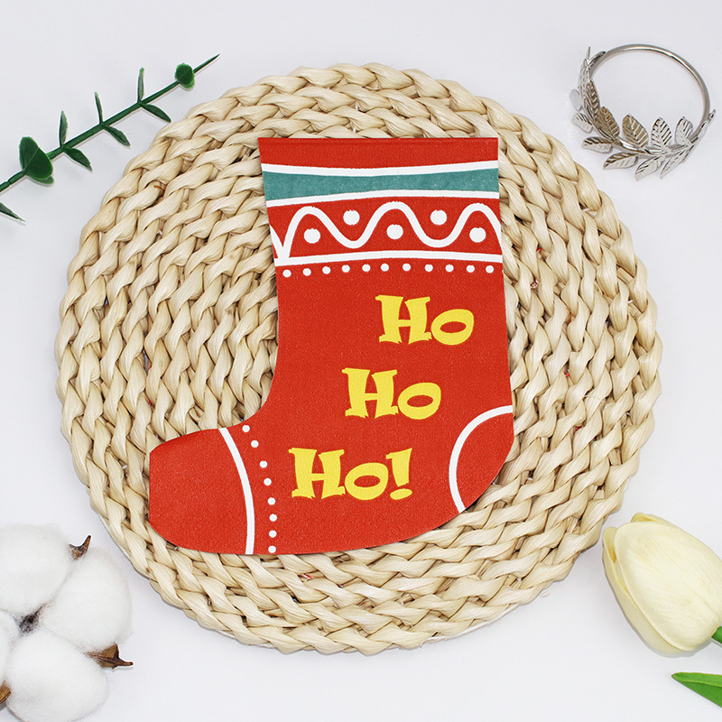 Servillas impresas hotel restaurante árbol de Navidad servillas domésticas sala de estar papel desechable fábrica directa