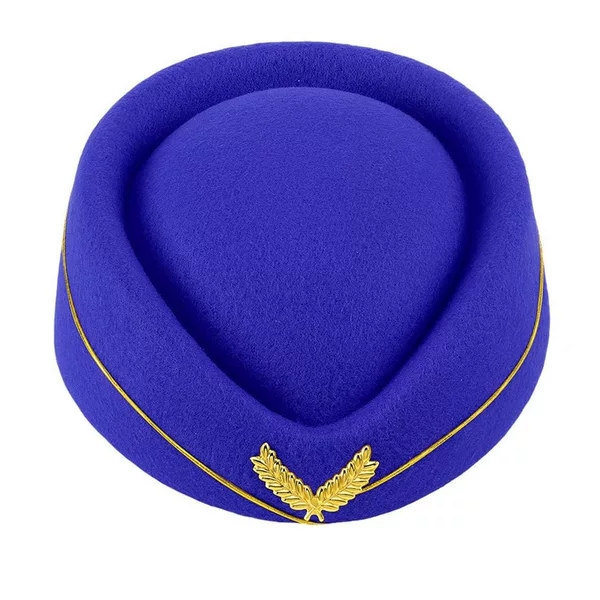 Women's Flight Attendant Hat European and American Versatile Aviation Beret Stage Costume Accessory Role-Playing Hat Performance Flight Attendant